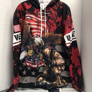 US Veteran zipper hoodie